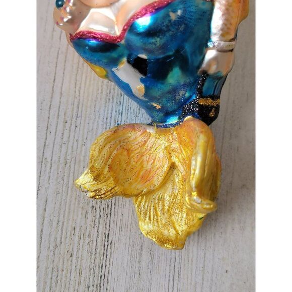 Vintage December diamonds Goldie fish blown glass ornament Xmas decor - Picture 2 of 9